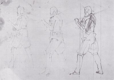 Warrior Marching to the Left by Ferdinand Hodler